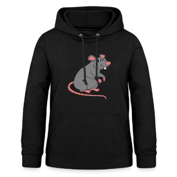 rat - Women's Hoodie - black - Front - AI Model Female 172 light (172cm)