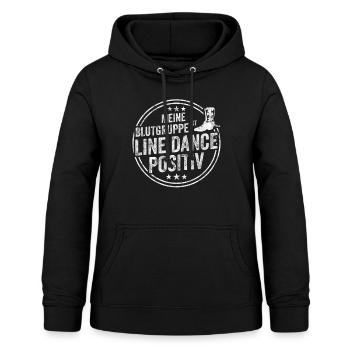 Linedance - Frauen Hoodie - Schwarz - Vorne - AI Model Female 172 light (172cm)