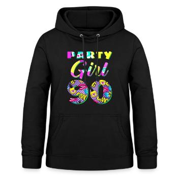 90s party girl - Women's Hoodie - black - Front - AI Model Female 172 light (172cm)