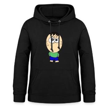 Lustige Bilder mit riesen Kopf - Frauen Hoodie - Schwarz - Vorne - AI Model Female 172 light (172cm)