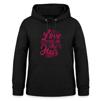 hair stylist - Women's Hoodie - black - Front - AI Model Female 172 light (172cm)