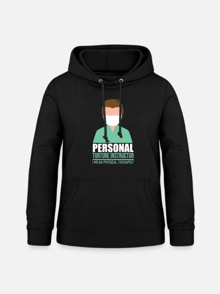 Physiotherapeutin Physiotherapie Git Idee - Frauen Hoodie - Schwarz