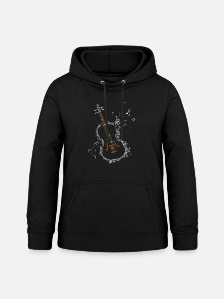 Violine Geige - Frauen Hoodie - Schwarz