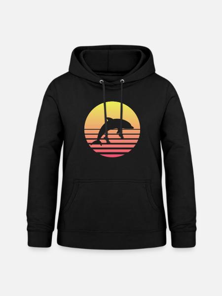Delfine - Frauen Hoodie - Schwarz