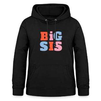 Big SiS Sister Große Schwester Spruch - Frauen Hoodie - Schwarz - Vorne - AI Model Female 172 light (172cm)