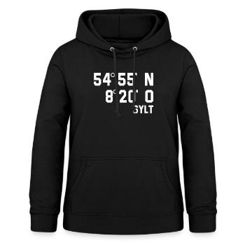 Sylt Nordsee Insel Geschenk - Frauen Hoodie - Schwarz - Vorne - AI Model Female 172 light (172cm)