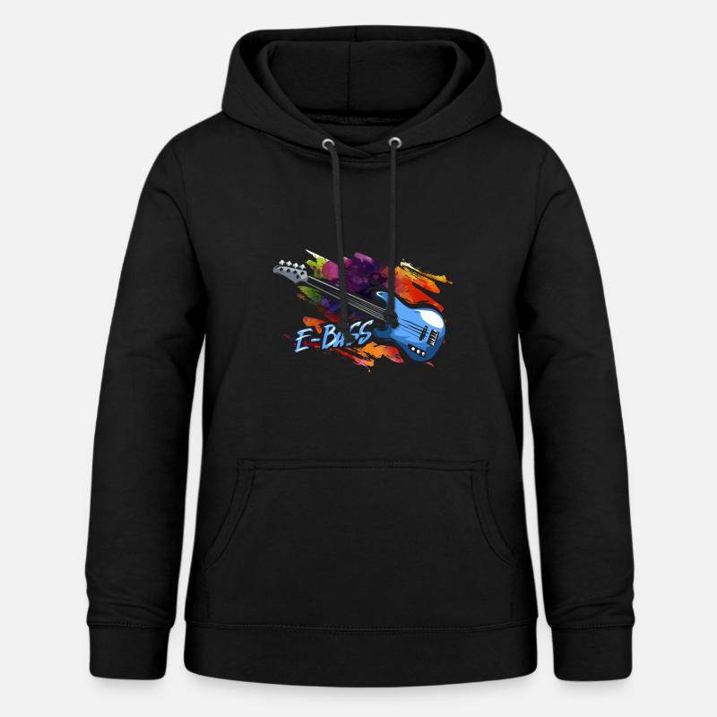 Basse électrique - Sweat à capuche Femme - noir