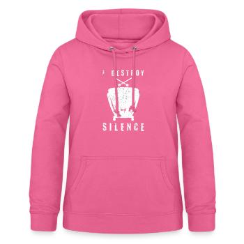 Lustiges Pauken-Zitat - Frauen Hoodie - Pink - Vorne - AI Model Female 172 light (172cm)
