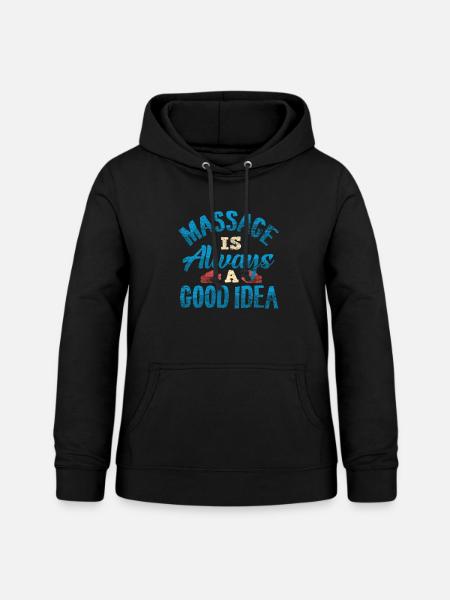 Massage - Frauen Hoodie - Schwarz