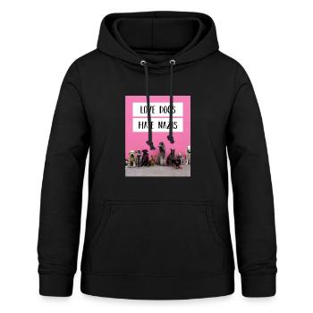 Dire anti-nazi - Sweat à capuche Femme - noir - Devant - AI Model Female 172 light (172cm)