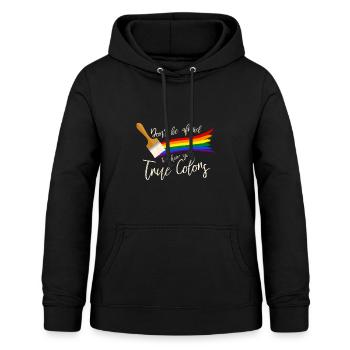 Gay Pride - Frauen Hoodie - Schwarz - Vorne - AI Model Female 172 light (172cm)