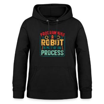 Roboter - Frauen Hoodie - Schwarz - Vorne - AI Model Female 172 light (172cm)