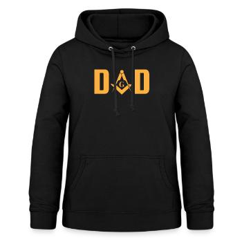 Freimaurer Papa Freimaurersymbol - Frauen Hoodie - Schwarz - Vorne - AI Model Female 172 light (172cm)