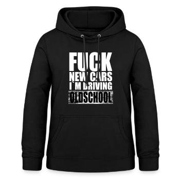 Oldschool und Oldtimer Autos Sprüche Geschenke - Frauen Hoodie - Schwarz - Vorne - AI Model Female 172 light (172cm)