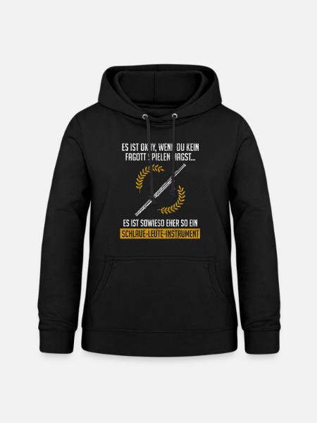 Fagott Spielen Design - Frauen Hoodie - Schwarz