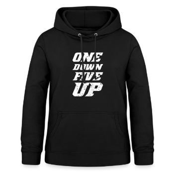 One Down Five Up - Frauen Hoodie - Schwarz - Vorne - AI Model Female 172 light (172cm)