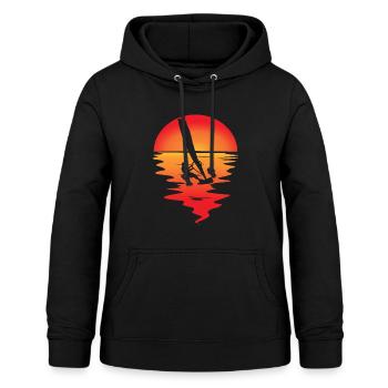 windsurfen Windsurfer Wassersport - Frauen Hoodie - Schwarz - Vorne - AI Model Female 172 light (172cm)