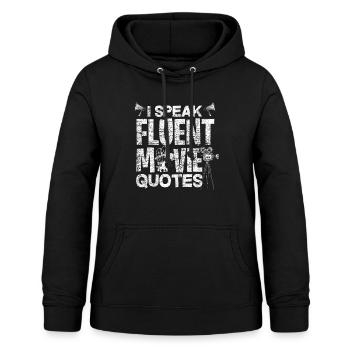 Film Zitate - Frauen Hoodie - Schwarz - Vorne - AI Model Female 172 light (172cm)