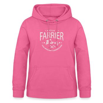 Hufschmied Hufschmiede Schmiede Geschenkidee - Frauen Hoodie - Pink - Vorne - AI Model Female 172 light (172cm)