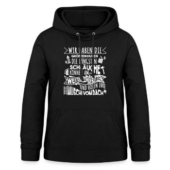 Feuerwehr lustige Sprüche Feuerwehrmann - Frauen Hoodie - Schwarz - Vorne - AI Model Female 172 light (172cm)