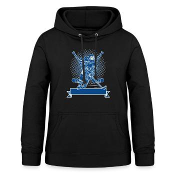Eishockey Eishockeyspieler Selbstgestalten - Frauen Hoodie - Schwarz - Vorne - AI Model Female 172 light (172cm)