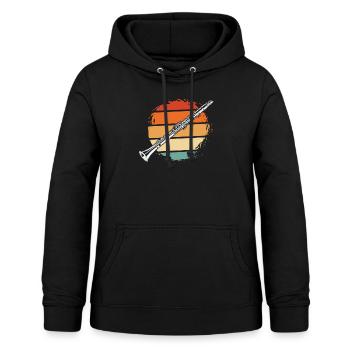 Klarinette Musikinstrument Shirt Band Spieler - Frauen Hoodie - Schwarz - Vorne - AI Model Female 172 light (172cm)