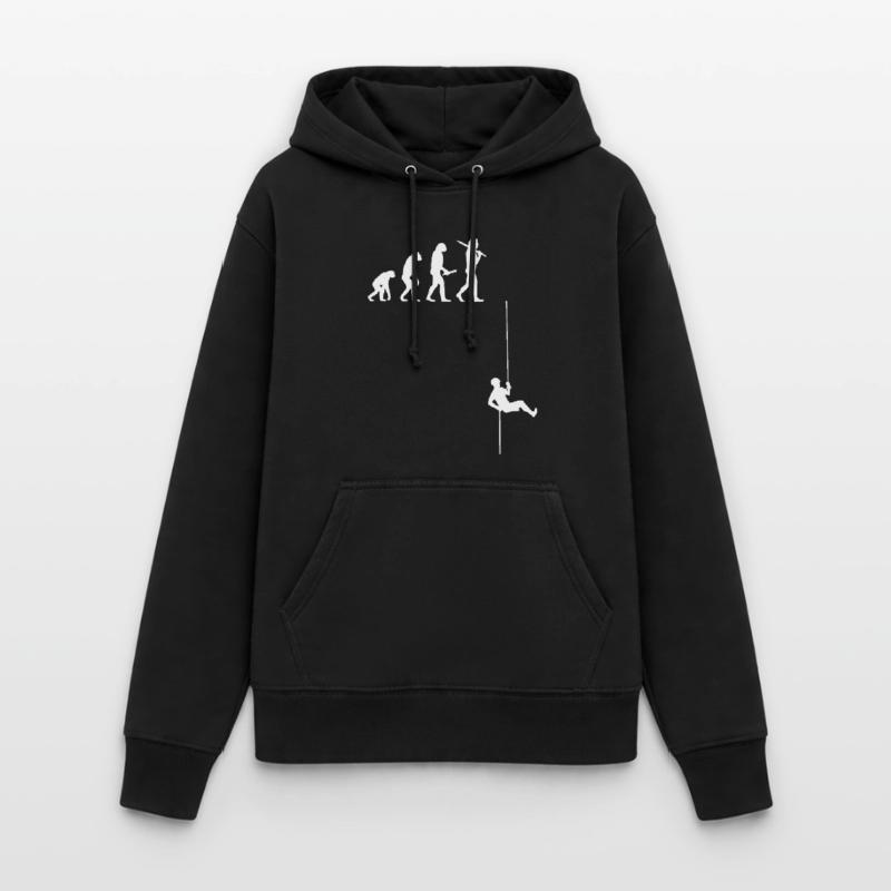 Rappelling climbing bouldering evolution development Women's Hoodie