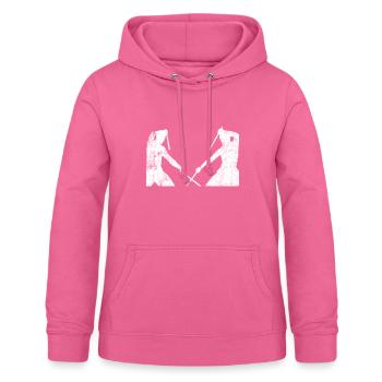 Escrima Arnis Kali - Sweat à capuche Femme - rose - Devant - AI Model Female 172 light (172cm)