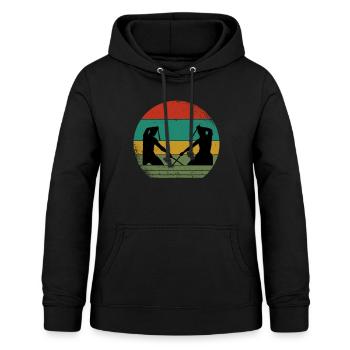 Escrima Arnis Kali - Frauen Hoodie - Schwarz - Vorne - AI Model Female 172 light (172cm)