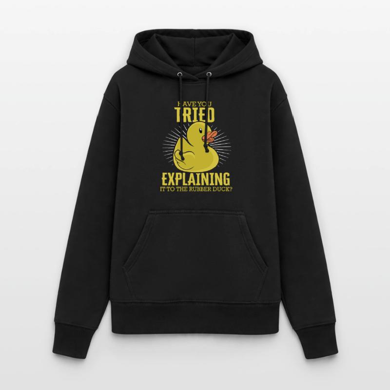 Explaining To Rubber Duck Programmierer Debugging Frauen Hoodie