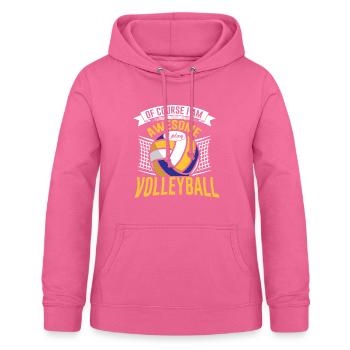 Filet de l'équipe de volleyball de plage de volleyball - Sweat à capuche Femme - rose - Devant - AI Model Female 172 light (172cm)