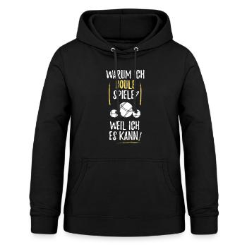 Boule Petanque Boccia Boules - Frauen Hoodie - Schwarz - Vorne - AI Model Female 172 light (172cm)