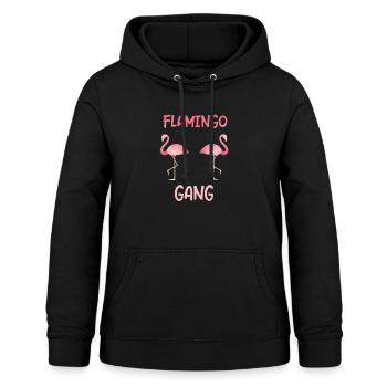 Équipement Flamingo en cadeau Fête des flamants roses - Sweat à capuche Femme - noir - Devant - AI Model Female 172 light (172cm)