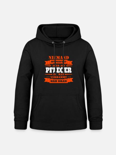 Pfleger - Frauen Hoodie - Schwarz