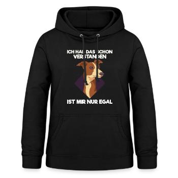 Hunde Hundeliebhaber Windhund Podenco Hunderasse - Frauen Hoodie - Schwarz - Vorne - AI Model Female 172 light (172cm)