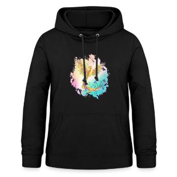 Phoenix - Women's Hoodie - black - Front - AI Model Female 172 light (172cm)