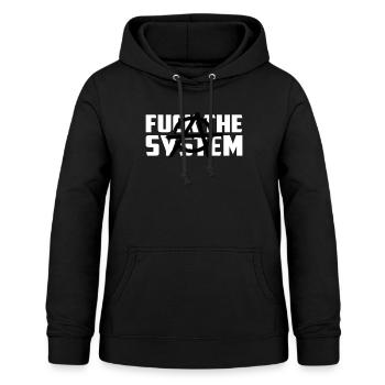 Symbole de l'anarchie cadeau anarchiste disant - Sweat à capuche Femme - noir - Devant - AI Model Female 172 light (172cm)