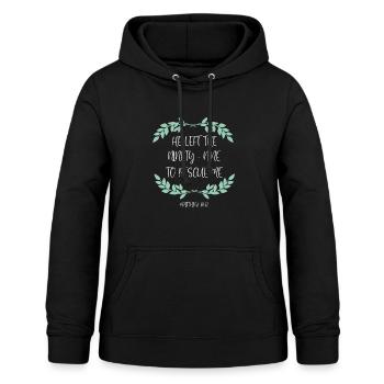 He Left The 99 To Rescue Me Matthew Christlich - Frauen Hoodie - Schwarz - Vorne - AI Model Female 172 light (172cm)