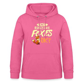 Fuchs Rotfuchs Lustiges Wildhund Füchse - Frauen Hoodie - Pink - Vorne - AI Model Female 172 light (172cm)