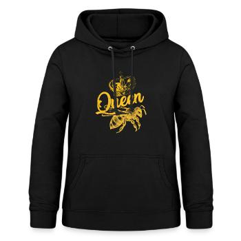 Abeille à miel Queen Bee Apiculteur - Sweat à capuche Femme - noir - Devant - AI Model Female 172 light (172cm)