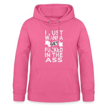 Sex Spruch Anal Porno Swinger - Frauen Hoodie - Pink - Vorne - AI Model Female 172 light (172cm)