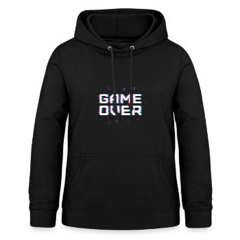 JEU TERMINÉ - Sweat à capuche Femme - noir - Devant - AI Model Female 172 light (172cm)