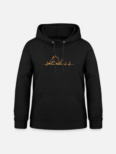 Achterbahn, Achterbahn Achterbahn Park, - Frauen Hoodie - Schwarz