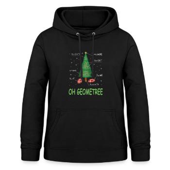 Oh GeomeTree - Weihnachten - Frauen Hoodie - Schwarz - Vorne - AI Model Female 172 light (172cm)