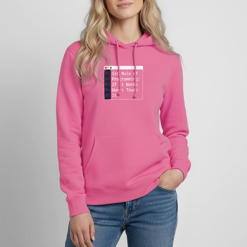 1st Rule Of Programming Programmer Coding Women's Hoodie