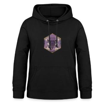 Polyhedron Galaxy D20 W�rfelspiel Dungeon RPGd20 K - Frauen Hoodie - Schwarz - Vorne - AI Model Female 172 light (172cm)