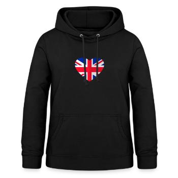 Ich liebe Großbritannien - Frauen Hoodie - Schwarz - Vorne - AI Model Female 172 light (172cm)
