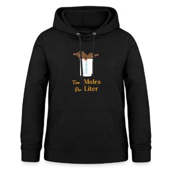Two Moles Per Liter Chemie Witzig - Frauen Hoodie - Schwarz - Vorne - AI Model Female 172 light (172cm)