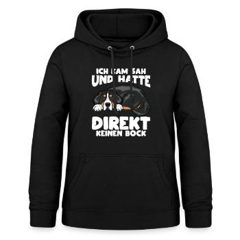 Berner Sennen Hunde Hundehalter Hundeliebhaber - Frauen Hoodie - Schwarz - Vorne - AI Model Female 172 light (172cm)