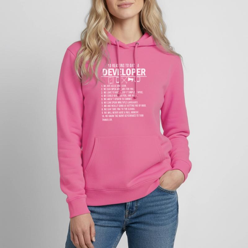 Softwareentwickler Programmier Programmieren Frauen Hoodie